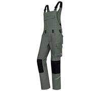 BP 1804-720-70-46l - Peto con tirantes elásticos con clips de sujeción, 305,00 g/m², algodón reforzado, antracita, 46 l