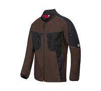 BP 1822-565-4832-44/46n Chaqueta de trabajo para hombres, cuello alto forrado y cremallera frontal, 65% poliéster, 35% algodón, marrón/negro, talla 44/46 N