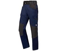 BP 1826-033-1432-50l - Pantalón de trabajo para hombre, cintura más alta en la espalda, 225,00 g/m², mezcla de tejido con elástico, color azul oscuro/negro, 50 l