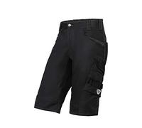 BP 1827-033-0032-45/46n - Mezcla de tela con pantalones ajustables, cintura más alta en la espalda, 70% algodón, 28% poliéster, 2% elastano, negro, talla 45/46N