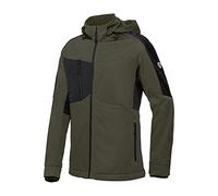 BP 1830-992-7332-4XLn Cazadora Chaqueta Softshell para Hombre, con Cremallera Frontal, 100% Poliéster, Verde Oliva y Negro, Talla 4XLn