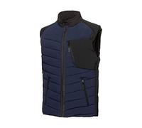 BP 1832-801-1432-4XLn - Chaleco térmico con forro acolchado térmico, 100% poliéster, color azul oscuro y negro, talla 4XL