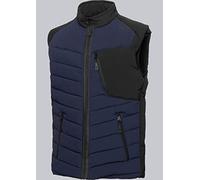 BP 1832-801-1432-XLn - Chaleco térmico con forro acolchado térmico, 100% poliéster, color azul oscuro y negro, talla XL
