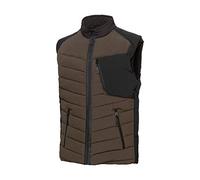 BP 1832-801-4832-Ln - Chaleco térmico acolchado (98,00 g/m², 100% poliéster), color marrón y negro