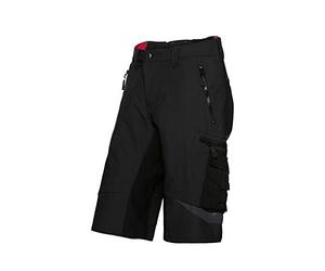 BP 1863-620-0032-33n - Pantalones cortos elásticos para hombre, silueta delgada con cintura más alta en la espalda, 92% poliamida, 8% elastano, color negro, talla 33N
