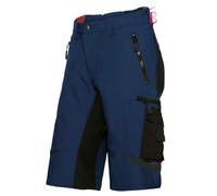 BP 1863-620-1432 Workwear - Pantalón corto de trabajo para hombre, superelástico, poliamida y elastano, color azul oscuro/negro, talla 48n