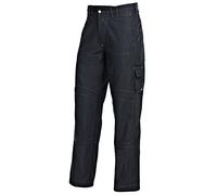 BP 1888-688-32-46 Pantalones de trabajo, cintura con trabillas para cinturón, mezcla de tejidos de 300,00 g/m² con elástico, negro, 46
