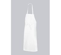 BP 1900-400-21-75/100 - Delantal largo (ancho: 75 cm), 75 cm de ancho x 100 cm de largo, correa para el cuello ajustable con botones de presión, 1 bolsillo lateral, mezcla de tela de 215,00 g/m²,