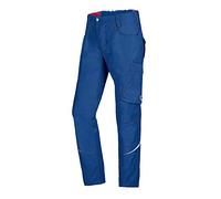 BP 1960-570-0013-33s - Mezcla de tela con pantalones de trabajo elásticos para hombres, silueta delgada con cintura superior en la espalda, 65% poliéster, 35% algodón, talla 33S, color azul real