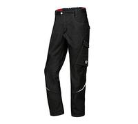 BP 1960-570-0032-41/42s - Mezcla de tela con pantalones de trabajo para hombres, silueta delgada con cintura superior en la espalda, 65% poliéster/35% algodón, negro, talla 41/42S