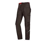 BP 1960-570-0048-37/38n Mezcla de tela con pantalones de trabajo para hombres, silueta delgada con cintura superior en la espalda, 65% poliéster/35% algodón, marrón, talla 37/38N