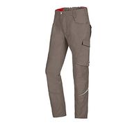 BP 1960-570-0050-39/40L Mezcla de tela con pantalones de trabajo elásticos para hombres, silueta delgada con cintura superior en la espalda, 65% poliéster / 35% algodón, nogal, 39/40 l tamaño