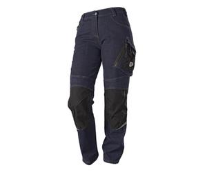 BP 1973-031-0004 - Pantalón de trabajo unisex, algodón y elastano, azul profundo/piedra, talla 30/32