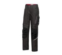 BP 1973-031-0009 - Pantalones de trabajo unisex, algodón y elastano, color negro, talla 32/34