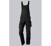 BP 1979-570-0032 Workwear - Pantalón de peto unisex (poliéster y algodón, talla 58L), color negro
