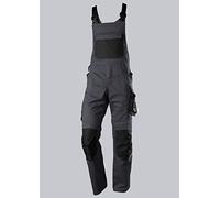 BP 1979-570-5632 Workwear - Pantalones de trabajo unisex (poliéster y algodón, 56 L), color negro y gris