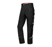 BP 1980-570-32 Pantalones de trabajo estrechos - Silueta delgada - Material elástico - Espalda elástica - Corte ergonómico - 65% poliéster, 35% algodón - Ajuste largo - Tamaño: 58l - Color: Negro