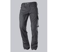BP 1980-570-56 Workwear - Pantalón de trabajo para hombre (poliéster y algodón, talla 58L), color gris