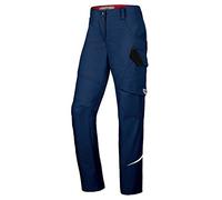 BP 1981-570-110 Pantalones de trabajo estrechos para mujer - Silueta delgada - Material elástico - Cintura elástica - 65% poliéster, 35% algodón - Ajuste largo - Tamaño: 44 l - Color: azul oscuro