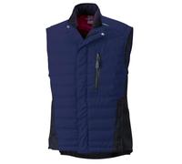 BP 1986-570-110 Chaleco térmico - Silueta delgada - Cuello alto - Forro térmico - 65% poliéster, 35% algodón - Ajuste estándar - Talla: S - Color: azul oscuro