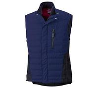 BP 1986-570-110-M - Chaleco térmico para hombre, silueta delgada, acolchado con forro térmico, 250,00 g/m², mezcla de tejido elástico, color azul noche, talla M