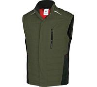 BP 1986-570-73 - Chaleco térmico - silueta delgada - cuello alto - forro térmico - 65% poliéster, 35% algodón - ajuste estándar - talla: 2XL - color: verde oliva