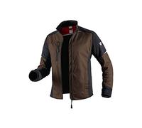 BP 1992-570-48-56/58n - Chaqueta de trabajo funcional para hombre, cuello alto con forro y cremallera frontal, 270,00 g/m², mezcla de tejidos, color marrón/negro, 56/58N