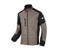 BP 1992-570-50 Chaqueta de trabajo híbrida - Cuello alto forrado - Mangas ergonómicas - Poliéster puro - Ajuste normal - Talla: 64/66n - Color: nogal/negro