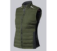 BP 1994-570-73 Workwear - Chaleco térmico para mujer (poliéster y algodón, talla 2XL), color verde oliva