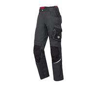 BP 1998-570-5632 - Pantalones de trabajo con bolsillos acolchados en las rodillas - silueta delgada - Correa trasera elástica - 65% poliéster, 35% algodón - corte corto - Tamaño: 56 l - Color: