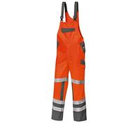 BP 2011-845-8553-44n - Peto con tirantes elásticos con clips de sujeción, mezcla de tela de 270,00 g/m², color naranja y gris oscuro, 44n