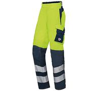 BP 2206-590-6614-56s Pantalones de Trabajo para Hombres, Silueta Delgada con Cintura Alta en la Espalda, 265,00 g/m², Amarillo Advertencia/Azul Nocturno, 56s