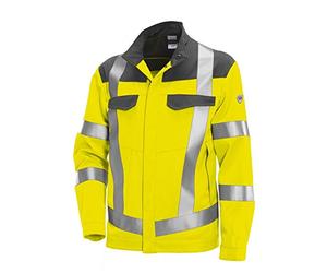 BP 2212 840 8653 - Chaqueta de trabajo (talla 66N), color amarillo y gris oscuro