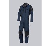 BP 2409-581-1432-44/46n Mono de cuello alto, cremallera oculta y cinta de botón de presión, 0.35 aramida/30% modacrílico/25% algodón/9% poliamida/1% otras fibras, azul noche/negro, 44/46n