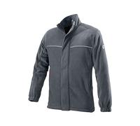 BP 2425-860-53-3XL Chaqueta de forro polar, cuello alto, cremallera frontal oculta, 350,00 g/m², gris oscuro, 3XL