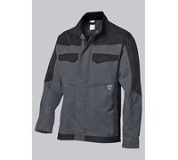 BP 2432-820-5332 BProtected - Chaqueta de trabajo para hombre (aramida, Modacryl, algodón, poliamida y otras fibras, talla 44/46 L), color gris oscuro y negro