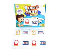 BP-30 en 1 Aprende Las Horas Puzzle, Color para niños (2056A)