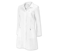 BP 4874-684-21-36 Abrigo para mujer, manga larga, cuello vuelto, mezcla de tela de 200,00 g/m² con elástico, blanco, 36