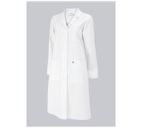 BP 1699-485-21-36n Abrigo Mujer Manga Larga Cuello Con Solapa 215.00 g/m² Mezcla de Telas Blanco, 36n