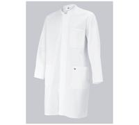 BP 1654-400-21 Med & Care - Abrigo unisex (poliéster y algodón, talla S), color blanco