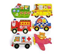 BP Animales Conductores Juego Puzzle, Color, único (T51A-2)