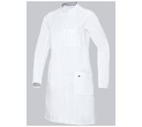 BP 1752-130-0021-46n - Bata de médico para mujer (manga larga, sistema de elevación de brazos, 205,00 g/m², algodón puro, 46N), color blanco