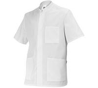 BP - Bata para hombre y mujer, color blanco, talla 4 (XL)