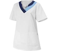 BP - Casaca para mujer (media manga, talla 40n), color blanco y azul claro