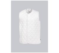 BP 1683-665-21-3XLn - Chaleco unisex sin mangas, cuello en V, 500,00 g/m², mezcla de tejidos, color blanco, 3XLn