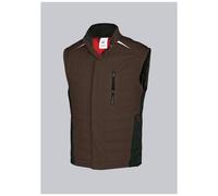 BP 1986-570-48 Chaleco térmico - Silueta delgada - Cuello alto - Forro térmico - 65% poliéster, 35% algodón - Ajuste estándar - Tamaño: M - Color: marrón
