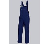 BP Cotton Plus 1409-720-10 - Peto con peto (cintura ajustable, tirantes elásticos con cierres de clip de plástico, 65% algodón, 35% poliéster, ajuste normal, talla: 64), color azul oscuro