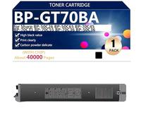 BP-GT70BA Cartuchos de Tóner Compatibles para Sharp BP-50C26 BP-50C65 BP-70C45 BP-70C31 BP-70C55 BP-70C36 BP-50C36 BP-50C45 BP-70C65 BP-50C55 Impresoras, Nítidos y Duraderos, 40000 Páginas,Black-1 pac
