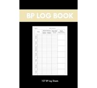 BP Log Book: Daily Blood Pressure Tracker to Record Systolic and Diastolic Readings, Heart Rate, Medications, and Notes