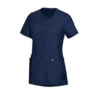 BP Med Tunics 1764-241-0110 - Casaca para mujer - Manga 1/2 y cuello en V - 49% algodón, 48% poliéster, 3% elastolefina - corte ajustado - talla: Mn - Color: azul oscuro